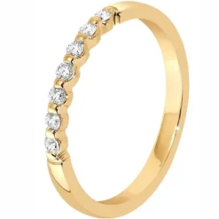 Romanssi Kaunokainen Timanttisormus Keltakulta 246-007 KK