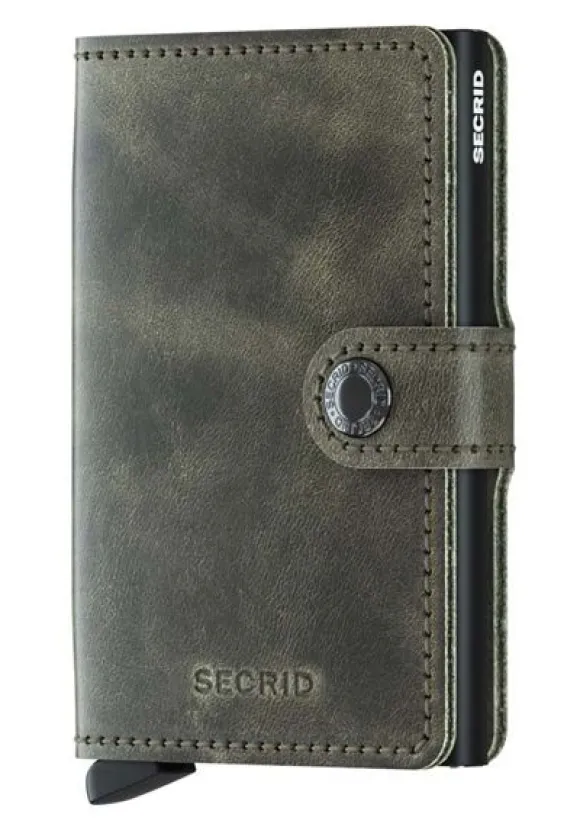 Secrid Miniwallet Vintage Muu Esine MV-OLIVE-BLACK